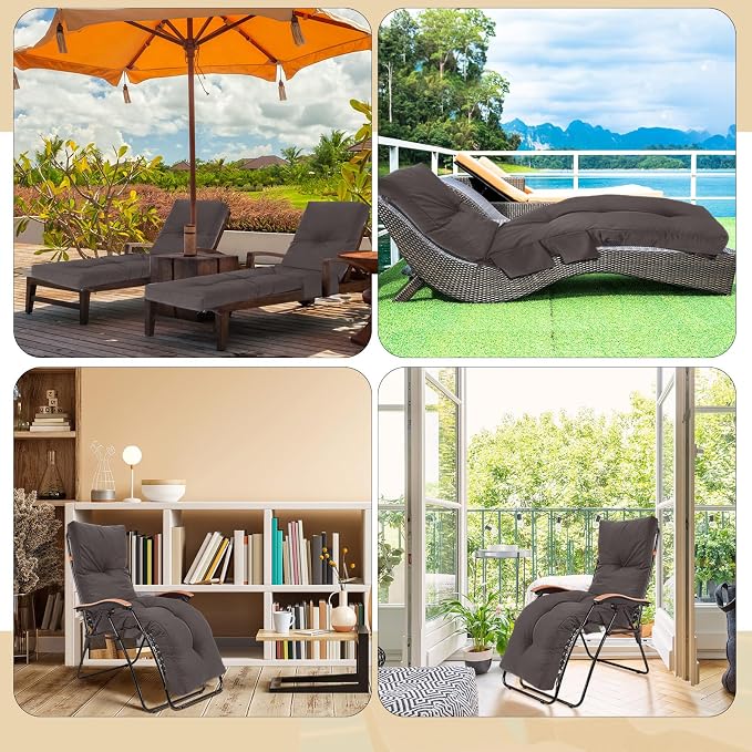 Kigley Outdoor Chaise Lounge Cushions - Image 6