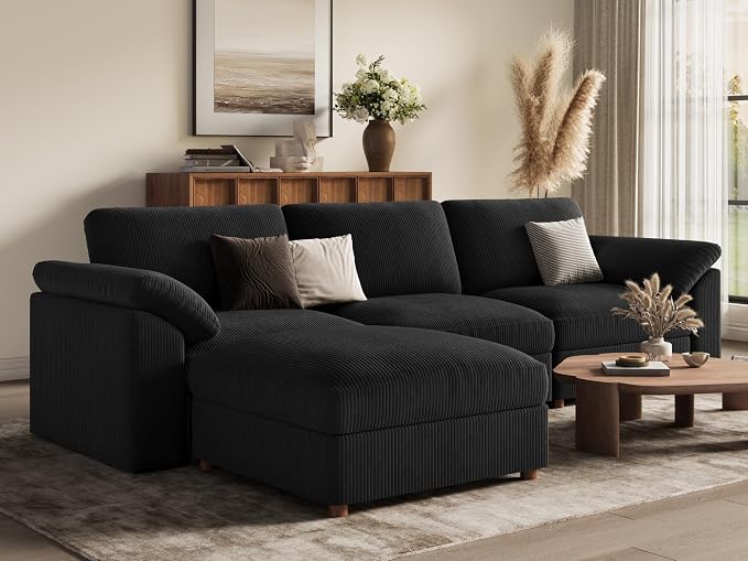 EASE MOOSE Oversized Modular Sectional Sofa, Modern Luxury Large L Shape - Image 5
