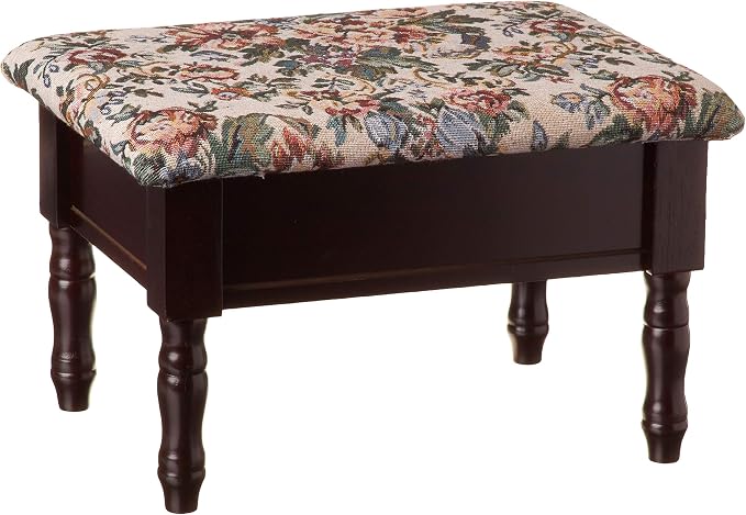 Frenchi Furniture Foot Stool, 15.8"D x 11.8"W x 9.8"H by Frenchi+Home+Furnishing