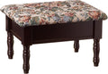 Frenchi Furniture Foot Stool, 15.8"D x 11.8"W x 9.8"H by Frenchi+Home+Furnishing