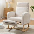 NIOIIKIT Nursery Rocking Chair, Corduroy Upholstered Rocking Chair by NIOIIKITFURNITURE