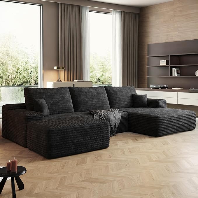 108" Sectional Couches for Living Room Cloud Couch Sofa by AWarmHomeForYou
