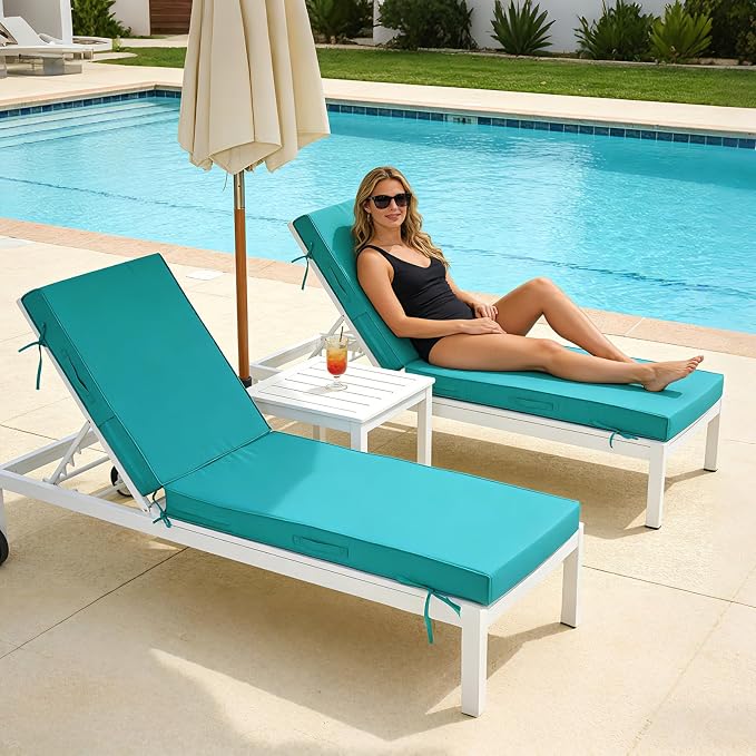 72x21x4in Lounge Cushions for Outdoor Furniture, Outdoor Lounge Chair Cushions - Image 6