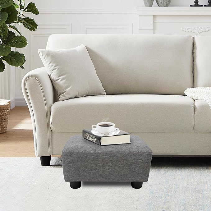 CAROLMADE Small Foot Stool Ottoman Footstool - Image 2