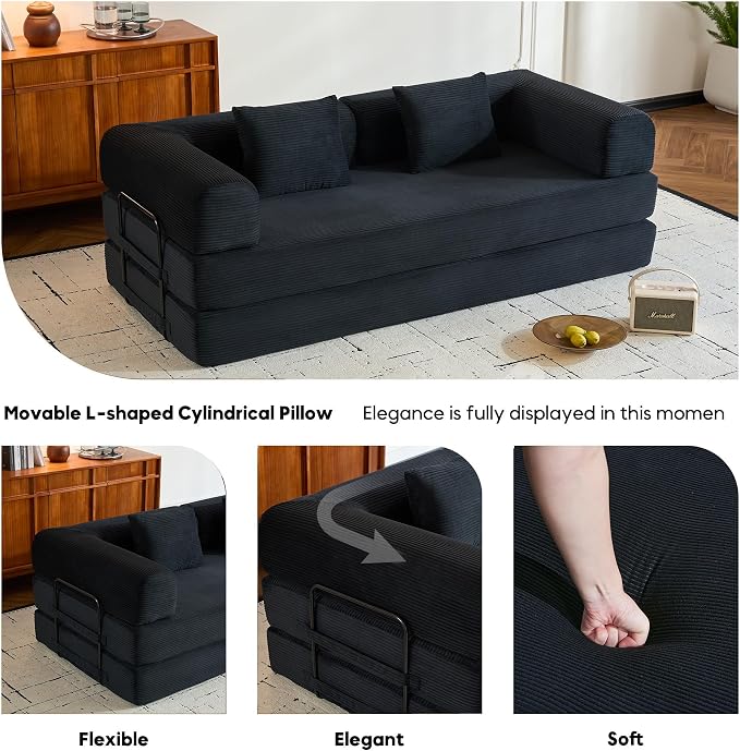 ZEIINPA Convertible Sleeper Sofa Bed - Image 5