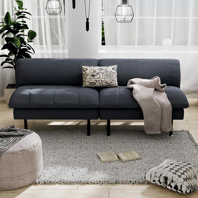 Ribilake 2 Sets 70" Futon Sofa Bed, 4 in 1 Multi-Function Couch Sleeper - Image 7