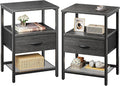 Huuger Nightstand Set of 2, Night Stand by Huuger