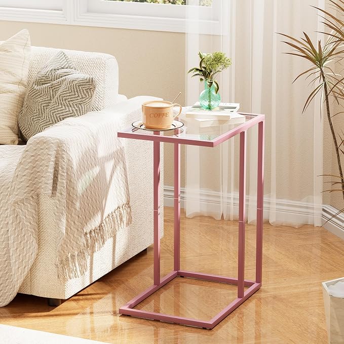 C Shaped End Table, Side End Tables - Image 2