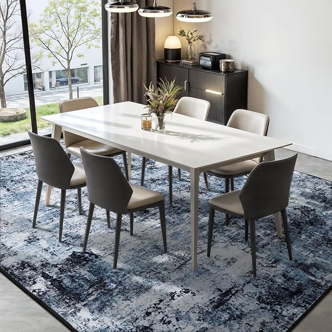 Rugflix 9x12 Area Rugs for Living Room, Washable Large Rug Stain-Resistant Low - Image 3