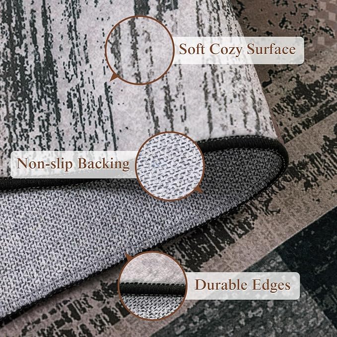 LIANLAM 2x6 Washable Runner Rug - Image 7