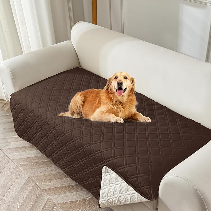 Genina Waterproof Couch Cover, Washable Anti-Slip 67 inch Sofa Covers by Genina