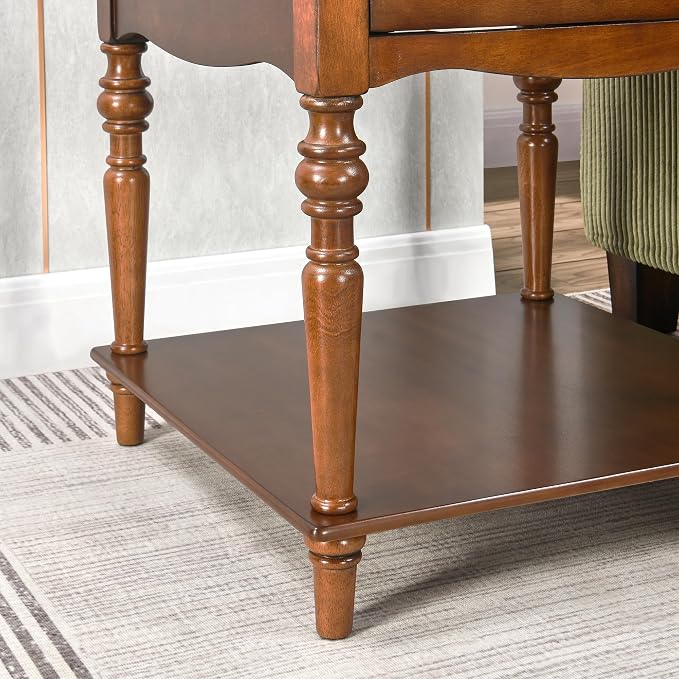 Mid-Century Modern Living Room Coffee Table Set, 3-Piece Solid Wood Living Room - Image 8
