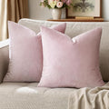 GIGIZAZA Decor Throw Couch Pillow Covers, Velvet Pillow Cases 24x24inch by GIGIZAZAFocusingonhomedecoration