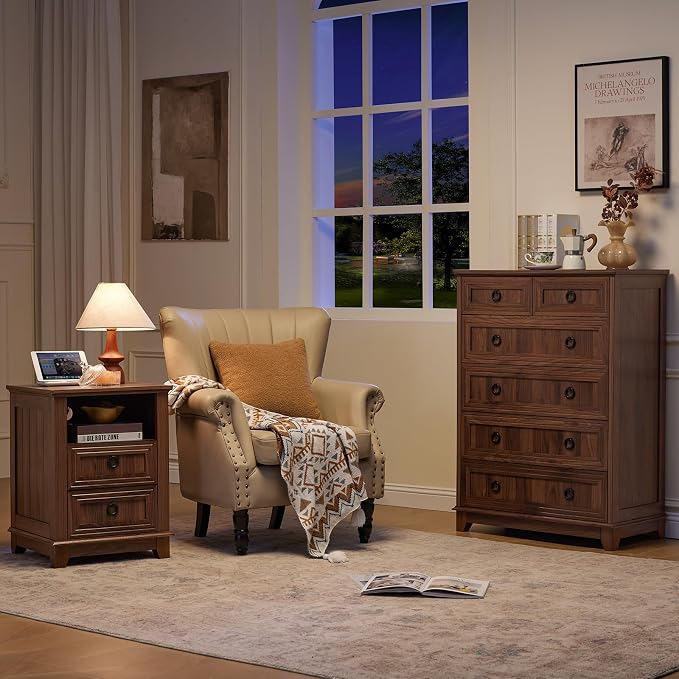 Joaxswe Farmhouse 6 Drawer Dresser - Image 8