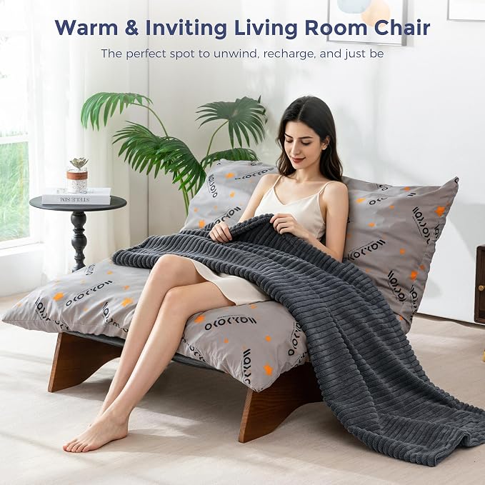 MAXYOYO Adjustable Living Room Chair, Convertible Bean Bag Chair & Recliner - Image 8