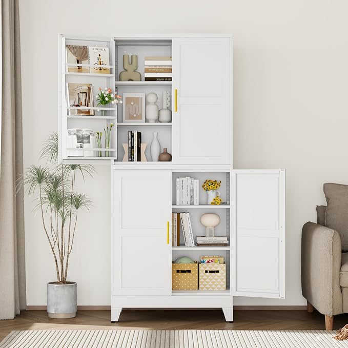 GAIOUS 74.8" Tall Metal Food Cabinet, Storage Cabinets - Image 9