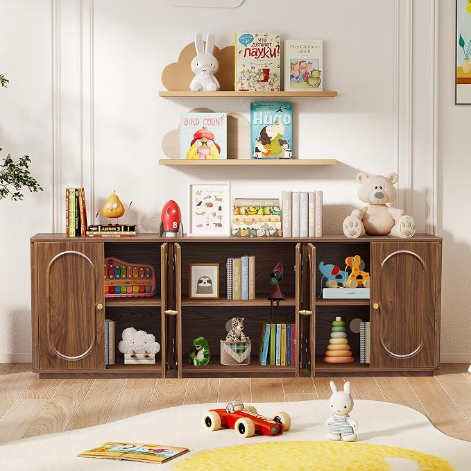 63'' Fluted Sideboard Buffet Cabinet - Image 5