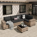 Patio Furniture Set, Wide Armrest Outdoor Furniture Set by VonzoyHome