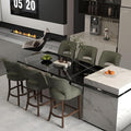 VKNOW Bar Stools Set of 6, Modern Counter Stools by VKNOW