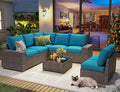 olimix 8 Piece Outdoor Patio Furniture Set, Outdoor Sectional Furniture by Olimix