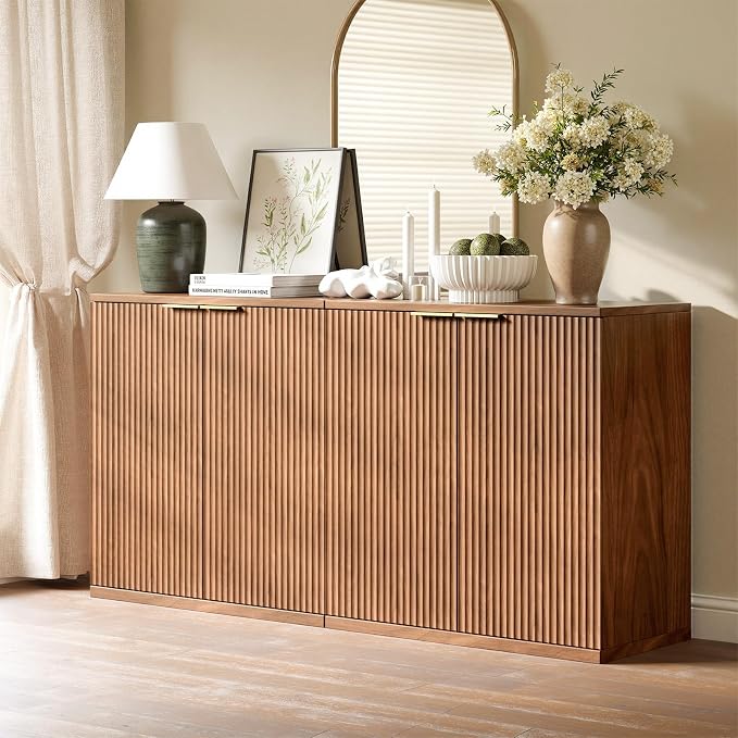 Evermagin 63" Walnut Buffet Cabinet by Evermagin