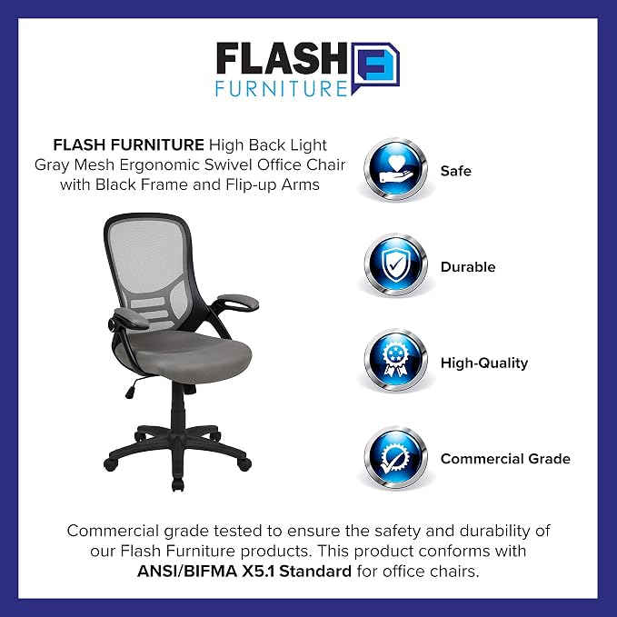 Flash Furniture Porter High-Back Swivel Office Chair - Image 12