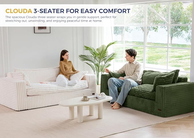 MAXYOYO 76" Sofa Couch, Loveseat Boneless Couch in a Box, Upholstered Small - Image 7