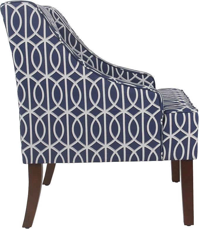 Homepop Home Decor Upholstered Classic Swoop Arm Accent Chair Accent Chairs - Image 6