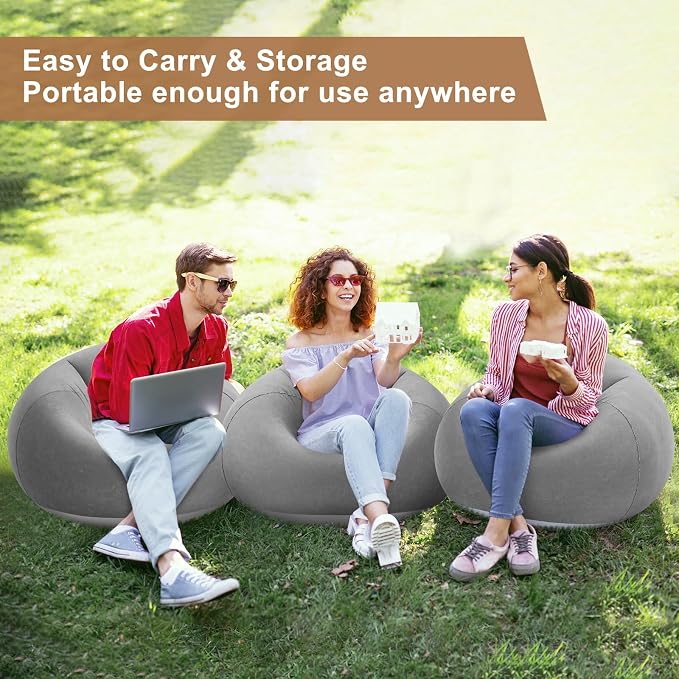 Realspring 6 9 12 Pcs Inflatable Bean Bag Chairs - Image 5
