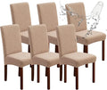 Genina Waterproof Chair Covers for Dining Room 6 Pack, Dining Chair Cover by Genina