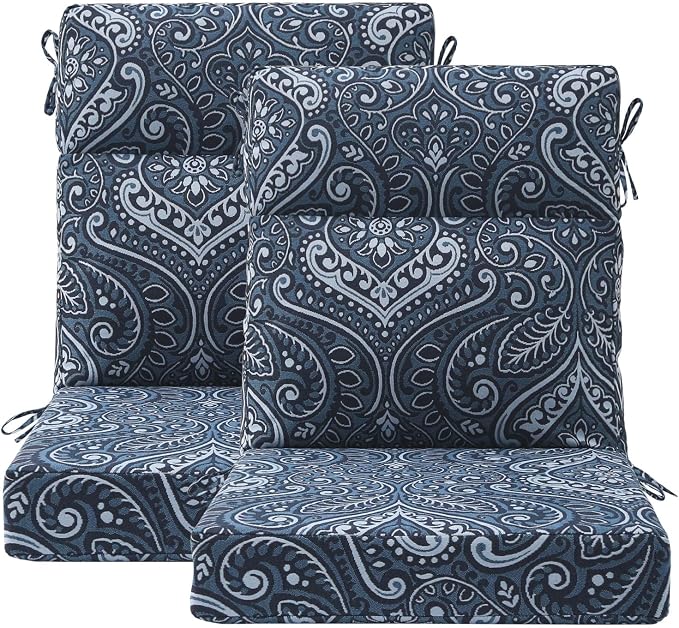 Unimatta Outdoor High Back Chair Cushion Seat Pads, 44 x 21 Inch by Unimatta