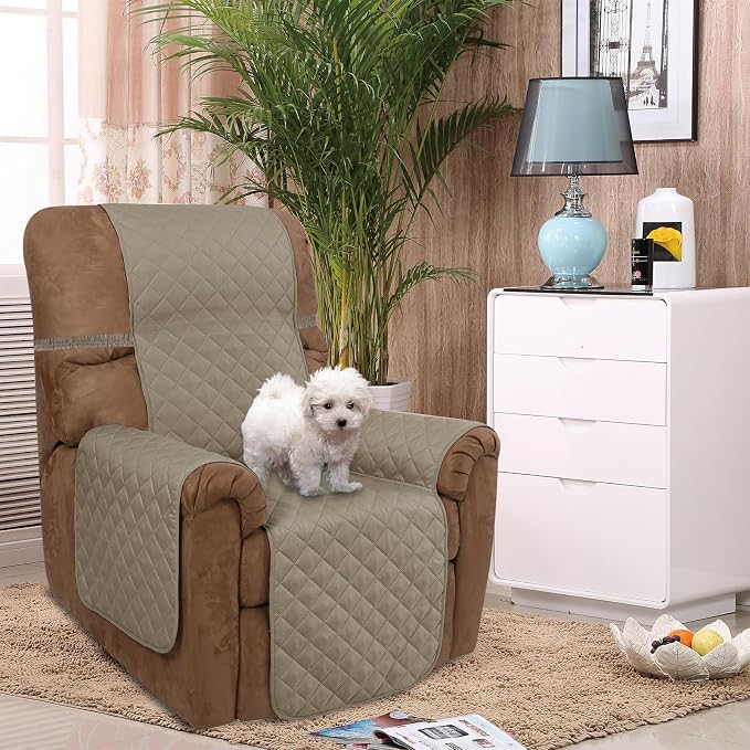 U-NICE HOME Recliner Chair Covers Reversible Chair Cover Pet Covers - Image 2