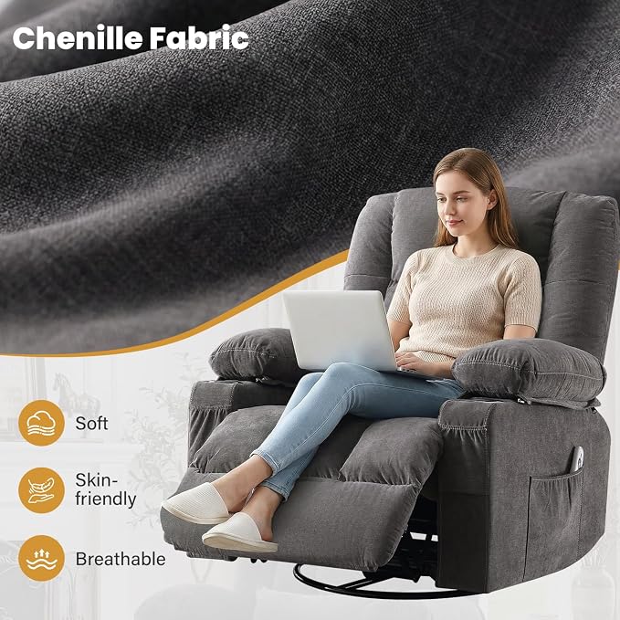 Swivel Recliner Chair for Adults - Image 8