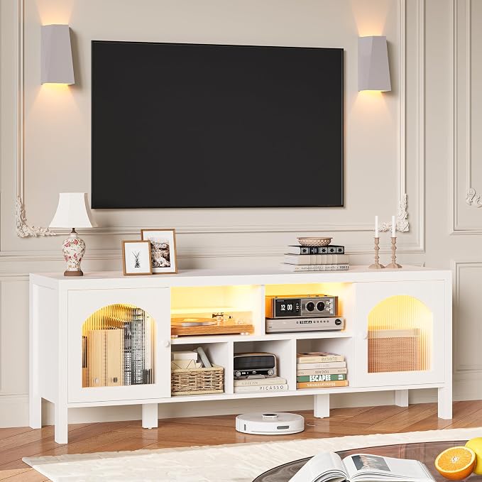 IRONCK TV Stand for 65 Inch TV, Modern Media TV Console - Image 2