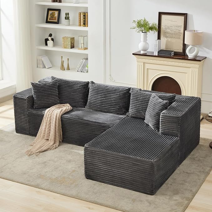 106” Modular Sectional Sofa, Cloud Sectional Couch - Image 8