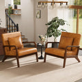 ELUCHANG Mid-Century Modern Chair, Upholstered Accent Chair Reading Arm Chair by ELUCHANG