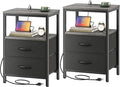 Huuger Nightstands Set of 2, End Tables by Huuger