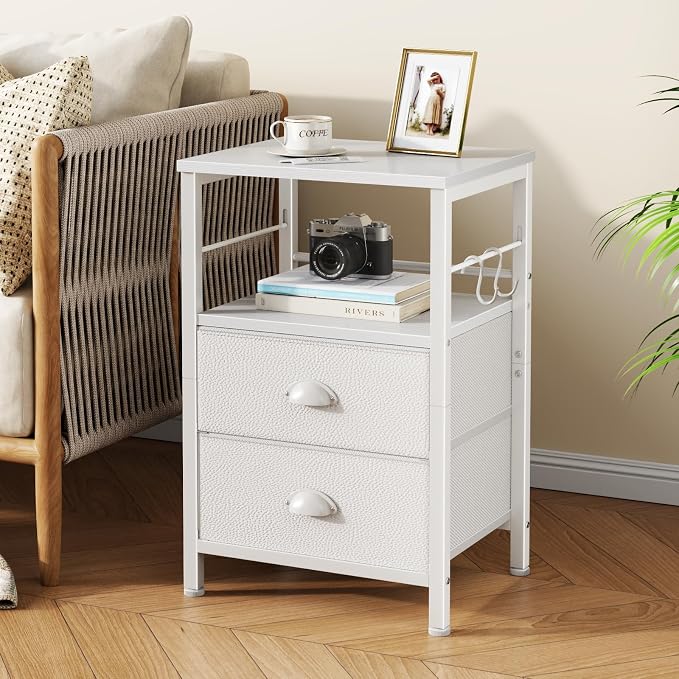 Furologee Nightstands Set of 2, End Table - Image 2