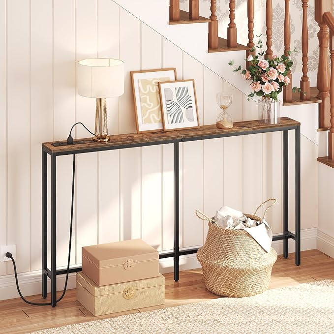 MAHANCRIS 55.1 Skinny Console Table - Image 6