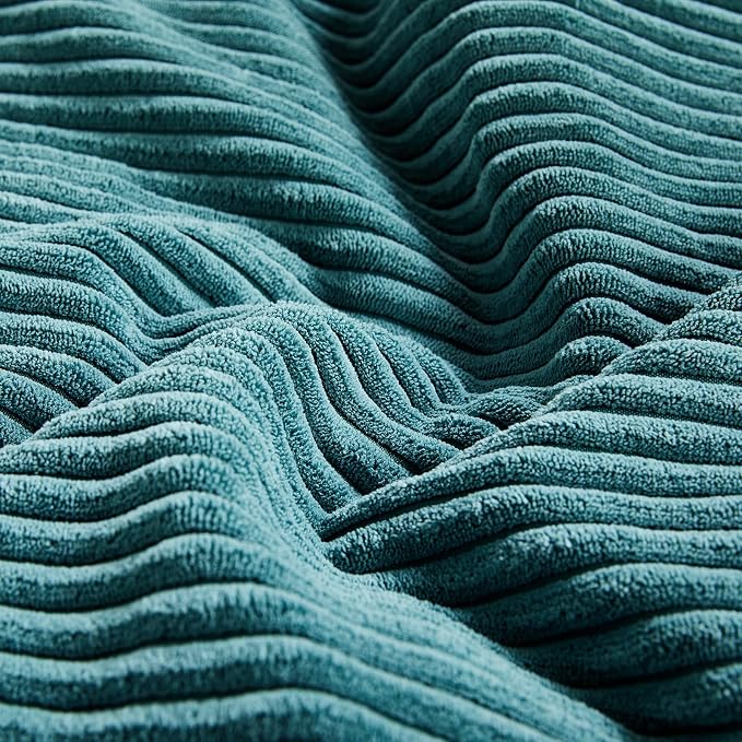 Fancy Homi 2 Packs Teal Lumbar Decorative Throw Pillow Covers 16x28 Inch - Image 5