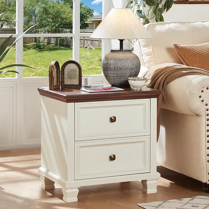 SAVOR LIFE Farmhouse Nightstand - Image 7