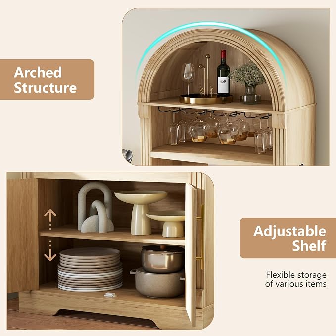 Vlsrka Arched Cabinet, Kitchen Pantry Cabinets - Image 7