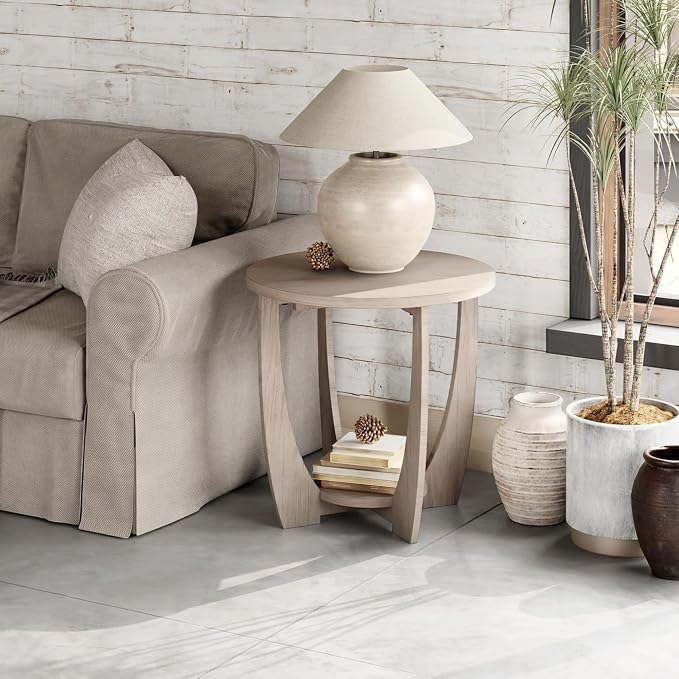 Set of 2 Rustic Farmhouse End Table - Image 2