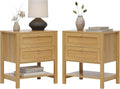 EYYTHUNG Farmhouse Nightstand Set of 2 by EYYTHUNG
