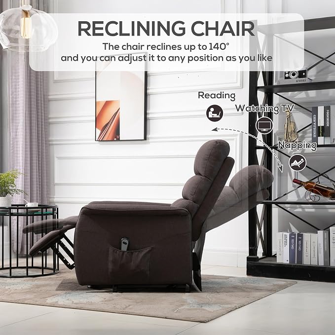 HOMCOM Power Lift Recliner Chair - Image 4