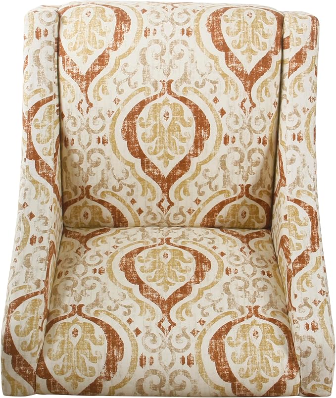 Homepop Home Decor | Upholstered Classic Swoop Arm Accent Chair | Accent Chairs - Image 6