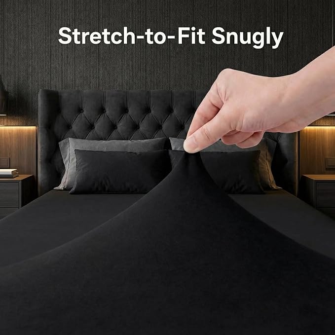 Stretchy Full Size Fitted Sheet - Image 2