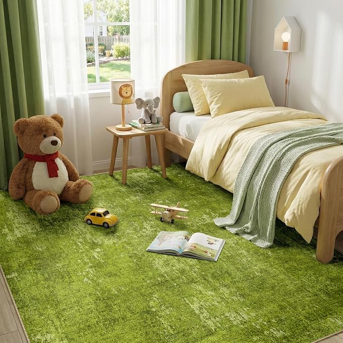RELEANY Washable Area Rugs 8'x10' Non-Slip Modern Abstract Soft - Image 4