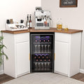 GDLF Corner Bar Cabinet with Fridge Space, Corner Coffee Bar Station with by GDLFGoodLife