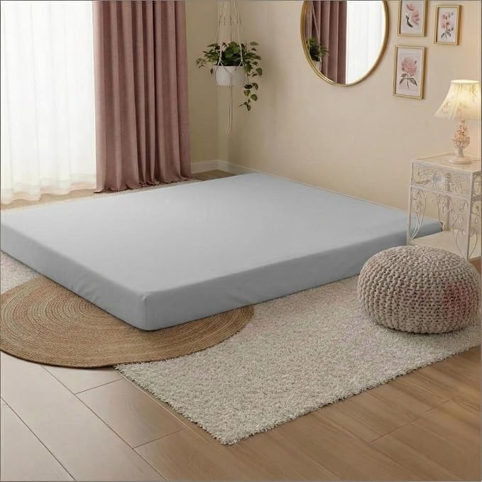Stretchy Queen Fitted Sheet for 4 Inch Low Profile Mattress - Image 4